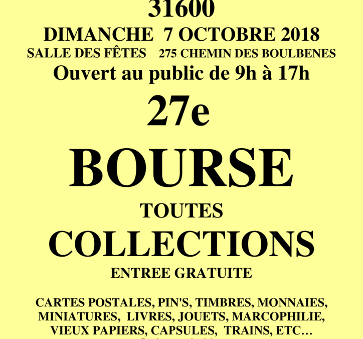 thumbnail of Bourse toutes collections 7 oct