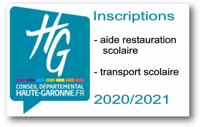 Conseil Départemental Inscriptions 2020-2021
