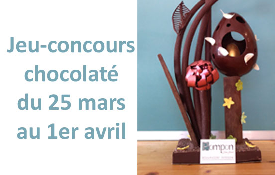 Jeu concours chocolaté du 25 mars au 1er avril 