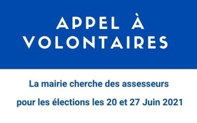 Soyez volontaires pour être assesseurs !