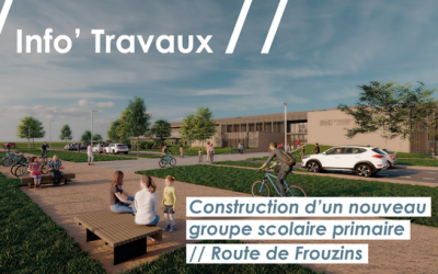 Travaux route de Frouzins à Roques