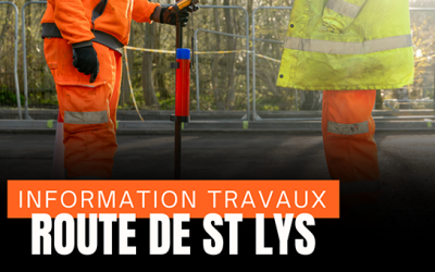 Travaux route de St Lys