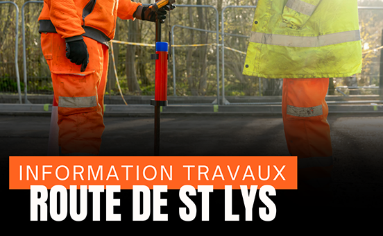 Travaux route de St Lys