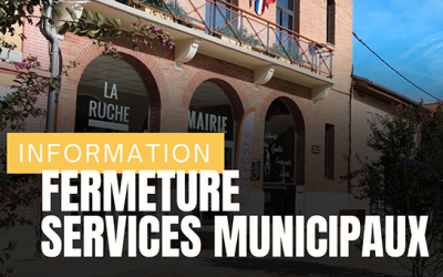 Fermeture services municipaux