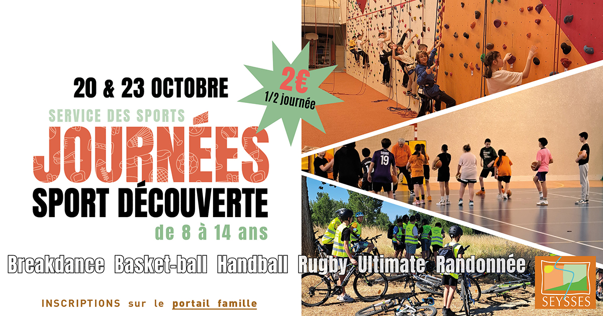 Journées sport découverte vacances