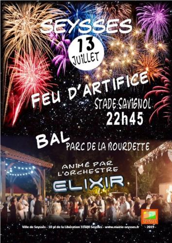 Feu artifice 13 juillet 2019